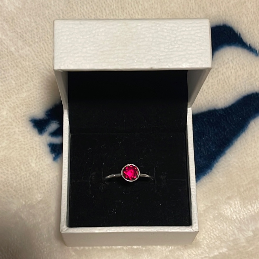 Pandora January Birthstone Ring